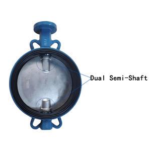 Válvula Borboleta Personalizável Wafer Dual Shaft | Body/Disc/Seat Material Opções Por sua mídia - Product Image 2