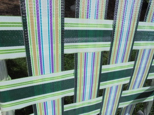 مخصص خمر قابل للطي حزام حديقة مقعد منخفض كرسي الحديقة إطار الألومنيوم والنايلون النسيج الرجعية حزام PP المنسوجة Webbed - Product Image 6