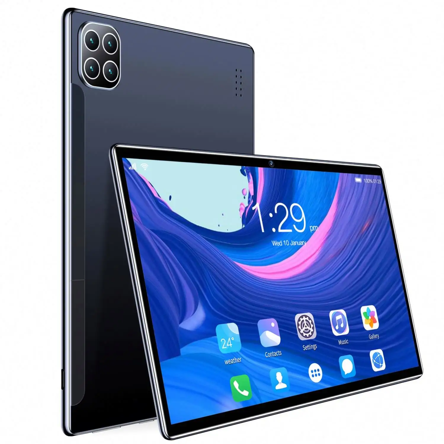 Android 10 Tablet 10.1 polegadas IPS HD Display WiFi 4G Slot Para Cartão SIM Câmera Dupla GPS 10.1 Polegada Tablet Pc