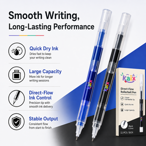 Stylo Rollerball Liquide Personnalisable KAIX en Gros, Pointe Aiguille 0,5 mm, Encre Assortie, Idéal pour Cadeaux Promotionnels - Product Image 2