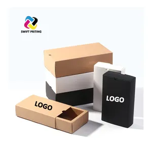 Картонная бумажная коробка с логотипом на заказ, упаковочная коробка с рукавом