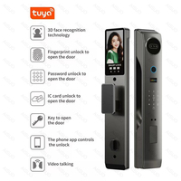 AISUO TUYA WIFI Biometrische vingerafdruk 3D gezichtsherkenning slimme deurcamera slot elektrisch aluminiumlegering geheugenkaart voor hout