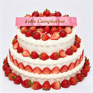 Banda de Feliz Cumpleaños Rosa con Letras Doradas, Decoraciones Elegantes para Fiesta, Bolsa de 12 Piezas - Product Image 6