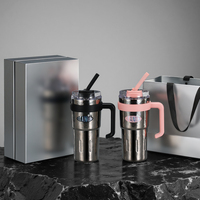 Ensemble de tasses Panda en titane à double paroi avec isolation sous vide de 800 ml, bouteille d'eau en titane pur pour coffret cadeau