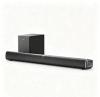 Barre de son EDIFIER B2SW 2.1 avec caisson de basses sans fil de 6,5 pouces, 180 W de puissance de crête, BT5.3, optique, coaxial, AUX, plusieurs modes d'égalisation, haut-parleur home cinéma