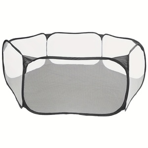 Sicuro portatile per animali domestici recinzione pieghevole in rete per cani gatti e piccoli animali trasparenti per animali domestici Pop - Product Image 1
