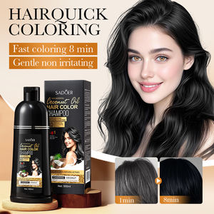 SADOER Nouveau Shampooing Colorant à l'Huile de Coco Nourrissant pour Nettoyer la Couleur des <span class=keywords><strong>Cheveux</strong></span> Brillance Longue Durée Hydratant Soins des <span class=keywords><strong>Cheveux</strong></span> et de la Peau - Product Image 6