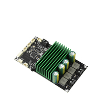 Carte amplificatrice compatible Bluetooth avec réglage par application, amélioration des basses, module d'alimentation audio 2x150W