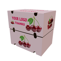 Boîtes en carton de légumes personnalisées de haute qualité fruits cerises avocat noix de coco Durian Caja De tomate emballage boîte en carton ondulé