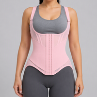 Gilet gainant amincissant intégral à 3 crochets pour femme, contrôle du ventre, entraînement, Faja Body Shaper, fermeture double couche