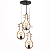 Luminaire suspendu en corde de chanvre, lustre moderne nordique pour salon, chambre, café, restaurant, modèle RP0051