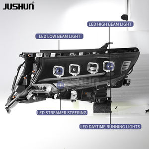 JUSHUN pour Toyota <span class=keywords><strong>Land</strong></span> <span class=keywords><strong>Cruiser</strong></span> <span class=keywords><strong>Prado</strong></span> <span class=keywords><strong>2018</strong></span>-2021, ensemble de phares à quatre lentilles VXL <span class=keywords><strong>VX</strong></span> TXL TX, nouveau prix de gros - Product Image 6