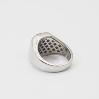Bague en pierre unique Design Bague pour homme en argent sterling 925 avec onyx plat en œil de tigre jaune