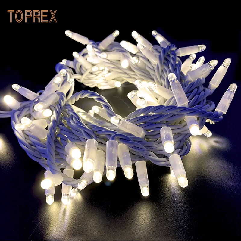 Benutzer definierte Form Lichterketten Weihnachts lichter Led String Led Weihnachts baum Connect able Rubber Led String Lights