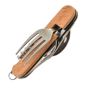 <span class=keywords><strong>Set</strong></span> di posate pieghevoli multifunzionali in acciaio inossidabile, staccabili, per campeggio e attività all'aperto. - Product Image 5
