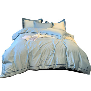 Metropolitan 100% Bamboo 300TC Juego de fundas de edredón Tamaño personalizado Juego de sábanas de lino para hotel - Product Image 2