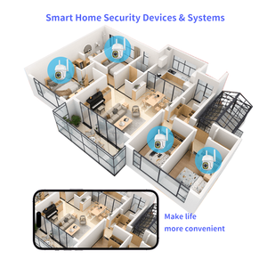Caméra de sécurité sans fil 4CH, vision nocturne couleur, interphone vocal, PTZ, CCTV, NVR, caméra réseau Wifi avec écran de surveillance - Product Image 6
