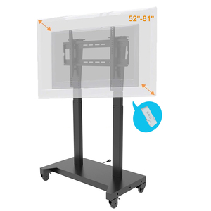 <span class=keywords><strong>2025</strong></span> Bán hàng nóng 52-100 "Chiều cao có thể điều chỉnh điện cơ giới <span class=keywords><strong>LCD</strong></span> TV tầng đứng núi TV di động xe đẩy giỏ hàng - Product Image 3