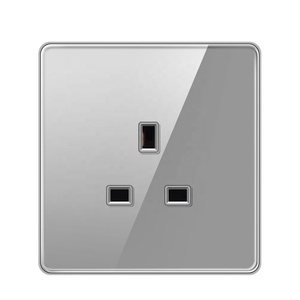 Mode britannique <span class=keywords><strong>2022</strong></span> Standard Ac 240v prises de Surface de miroir en verre complet prises murales - Product Image 1