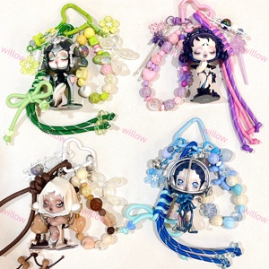 Crâne panda série sonore originale bricolage porte-clés personnalisé miu sac accessoires suspendus en gros - Product Image 4