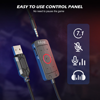 Fifine H9 3.5mm réduction de bruit Gamer casque avec Microphone 7.1 canaux stéréo USB casque filaire jeu pour PC