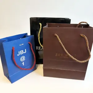 Custom paper clothing bags packaging golden supplier french fries paper bags for shoes clothes