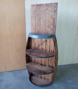 Casier <span class=keywords><strong>de</strong></span> rangement en bois pour tonneau à <span class=keywords><strong>vin</strong></span>, Design personnalisé, étagère d'exposition, 9 - Product Image 2