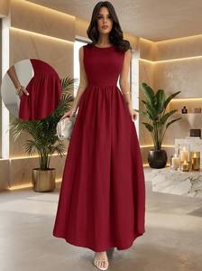 Nuevo Vestido de <span class=keywords><strong>Playa</strong></span> para Mujer 2026 - Elegante Vestido de Verano con Corte en A, Sofisticado Vestido de Vacaciones con Cintura Ajustada para Venta al Por Mayor - Product Image 3