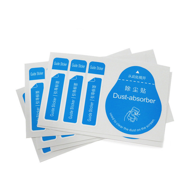 Wholesale Printing LCD Screen Dedust Vinyl Waterproof SmartPhone Dust Removal Label Sticker for iPad Mobile Phone