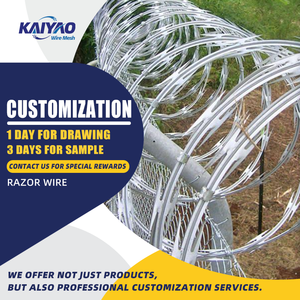 Câble de rasoir renforcé: clôture d'isolement sécurisée pour la protection <span class=keywords><strong>des</strong></span> pâturages en plein air, protégeant <span class=keywords><strong>les</strong></span> limites de sécurité du bétail - Product Image 2