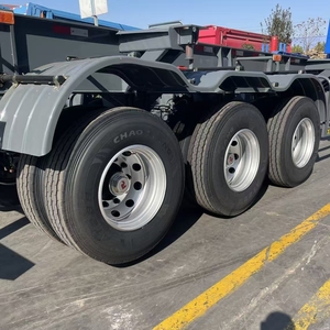 Semi-remorque squelette en acier Hstarauto personnalisée de 40 pieds à 3 essieux pour le transport de conteneurs, avec une charge utile maximale de 50T - Product Image 4