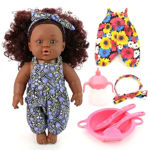 KidEwan new hot sale rubber doll girl, puppen gebraucht china verdadera muneca, play toys americaines girl doll