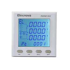 Elecnova three phase power analyzer panel energy meter PD194Z-9HY multifunction monitor voltage/current unbalance power now& max