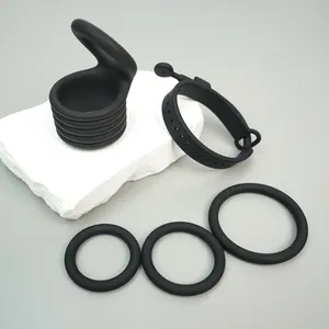 Anneaux de pénis en silicone 3 tailles différentes pour jouets d'amélioration de l'érection Sex Adult Cock Ring