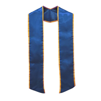 Écharpe de graduation en satin brillant vierge de sublimation avec logo personnalisé