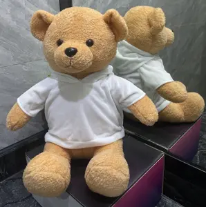 Handmade Small Customizable Teddy Bear Stuffed Animal Toy Mini 30cm Height 50cm Custom Size Cotton PP Filling Material Gift