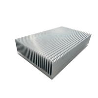 Dissipateur thermique en aluminium extrudé à profil fin, à hauteur uniforme, à double rayonnement, de forme cubique, pour amplificateur audio haute puissance