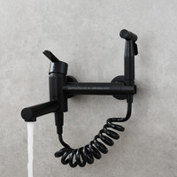 Ensemble de robinetterie de douche murale chromée 3 fonctions pour salle de bain