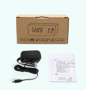 Reloj <span class=keywords><strong>Despertador</strong></span> Inteligente Japonés de Madera, Moderno, con Radio, Hora Atómica, Temperatura y Humedad Interior, Reloj Digital LED de Fabricante - Product Image 5