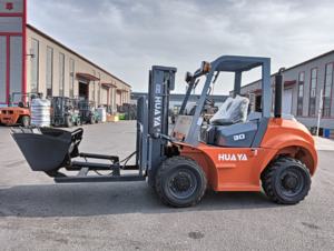 Huaya תפוז דיזל מלגזה 2.4ton 3ton מיני ידני קטן לבניית מכונות תיקון חומר ייצור צמח 1 שנה - Product Image 2