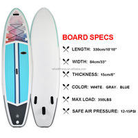 MISTER LURE Nouveau Design gonflable drop stich stand up paddle board SUP board pour le surf, la pêche et le divertissement