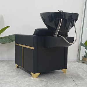 Qumeng 2024 Nuevo Modelo Moderno y Duradero, Silla de Champú para Salón de Belleza, Mueble de Salón con Tapicería de Cuero Sintético - Product Image 5