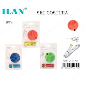 Set da Cucito Ilan 3 Pezzi: Metro a Nastro e Porta-Pinze - Product Image 1