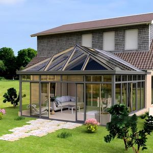Maison-conteneur isolée résistante au gel pour jardin d'hiver canadien, salon, design moderne, taille personnalisable pour centre commercial, salon - Product Image 4