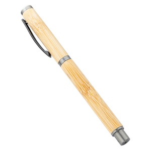 Stylo à bille en bois <span class=keywords><strong>de</strong></span> <span class=keywords><strong>bambou</strong></span> avec capuchon personnalisé, logo personnalisé, cadeau publicitaire pour hôtel, bureau, étudiant, 1,0 mm - Product Image 5