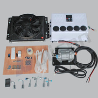 Unités d'évaporateur de stationnement AC 12V 24V avec compresseur sous le tableau de bord pour climatiseur de voiture, camping-car, camion, fourgonnette