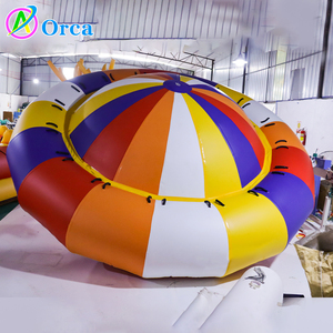 Popolare UFO Gonfiabile Gigante Acquatico Trainabile, Disco Boat Gonfiabile, Disco Boat Volante Gonfiabile Saturno per Giochi Acquatici - Product Image 4
