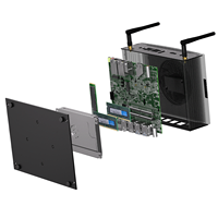 Fansız Mini Masaüstü Bilgisayar 12. Nesil Intel Core I3-1215U DDR5 8 USB Çift LAN WiFi 4K VESA Montajlı Ev Ofis Endüstriyel