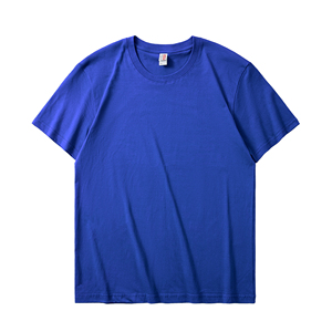 批发超大号定制T恤180gsm重磅棉质，男女空白街头服饰T恤，纯色圆领批量订购 - Product Image 1