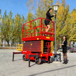 Plataforma Elevadora Eléctrica de Aluminio de Seis Mástiles para Mantenimiento Aéreo, Uso Doméstico, Nueva - Product Image 1